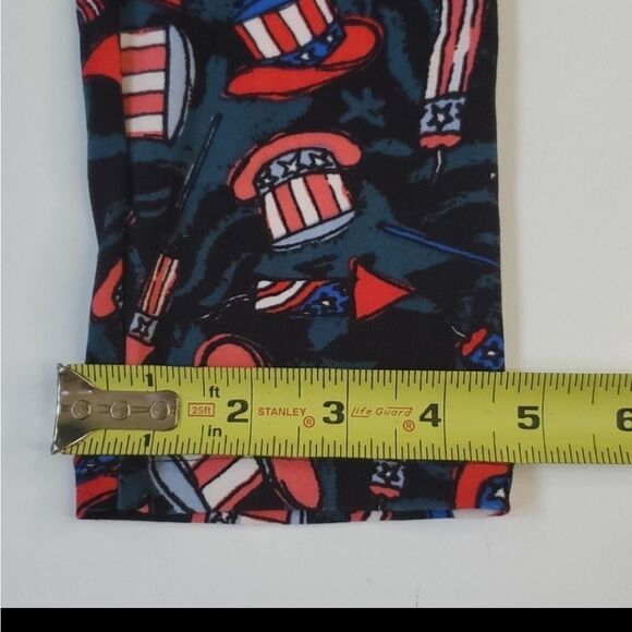 LULAROE AMERICANA AMERICAN USA TRUMP BIDEN ELECTION DAY red white blue LEGGINGS - Picture 5 of 9